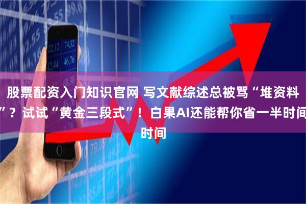 股票配资入门知识官网 写文献综述总被骂“堆资料”?试试“黄金三段式”!白果AI还能帮你省一半时间