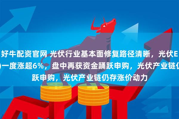 好牛配资官网 光伏行业基本面修复路径清晰,光伏ETF(159857)一度涨超6%,盘中再获资金踊跃申购,光伏产业链仍存涨价动力